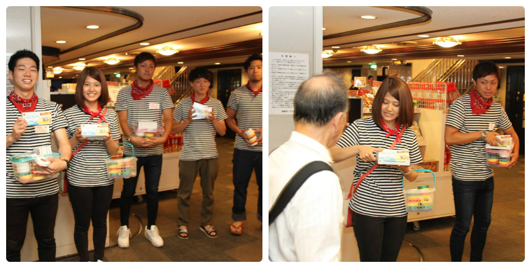 乗船記念品「神戸開港150年記念 白のアルフォートミニチョコレート塩バニラ」をプレゼント