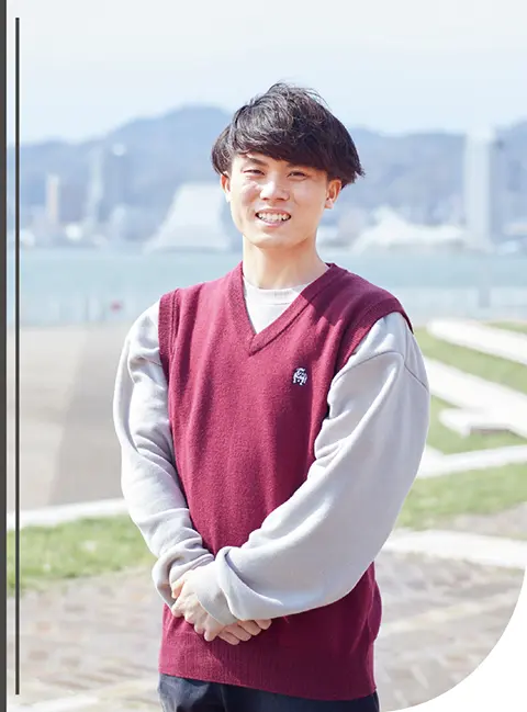 西川 孝太朗さん 現代社会学部 現代社会学科 2年次生