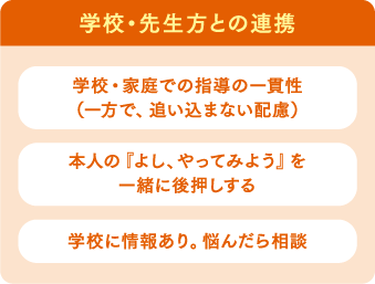 学校・先生方との連携