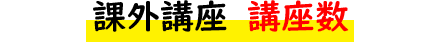 課外講座 口座数