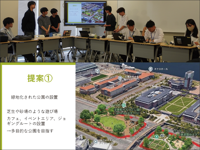 暫定広場を担当するAグループ