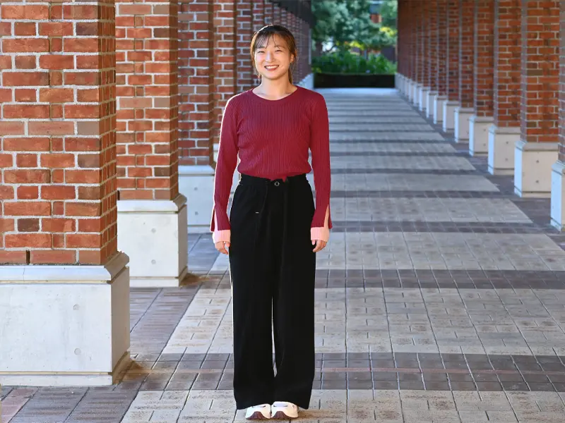 来学した坂本花織さん