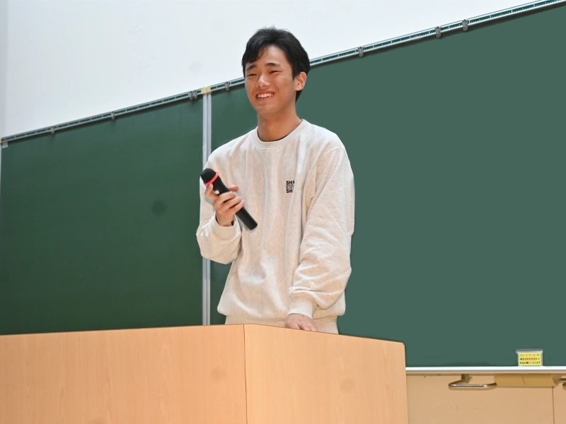 インターンシップ体験を語る池田さん