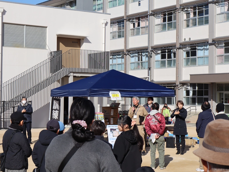 防災訓練の会場