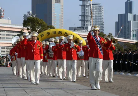 神戸市消防音楽隊による入場行進
