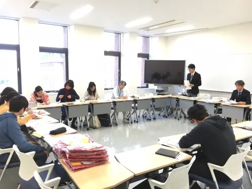10/7「固定AED隊」を対象とした事前説明会に参加する薬学部生