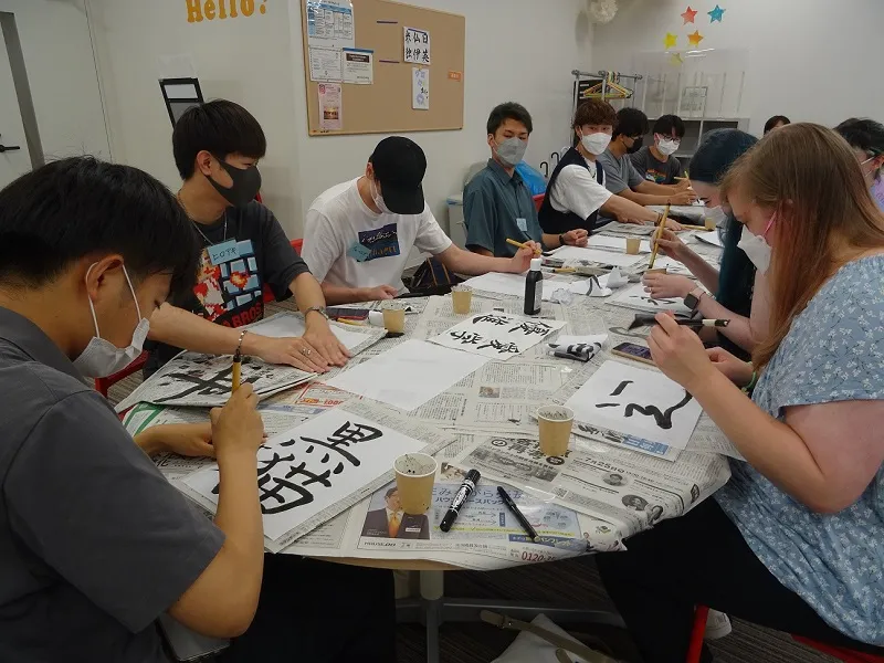 思い思いに表現する様子