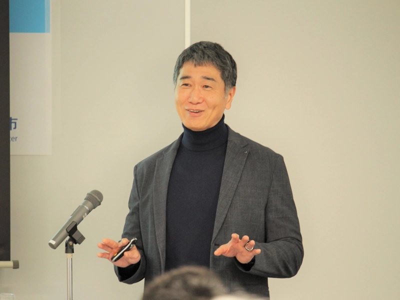 エム・シーシー食品の水垣代表取締役社長