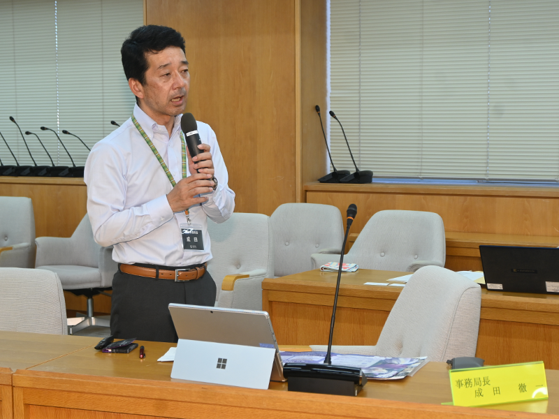 成田県議会事務局長の「地方議会について」のレクチャー