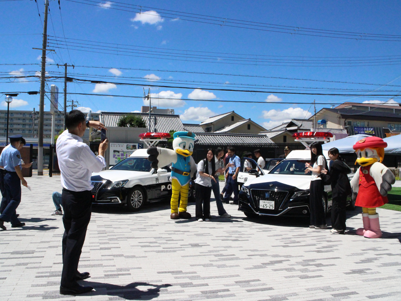 機動パトロール隊のパトカー展示