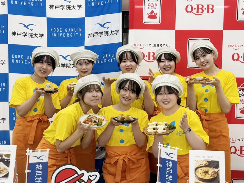 「マラソンレシピ」を考案した栄養学部の3年次生