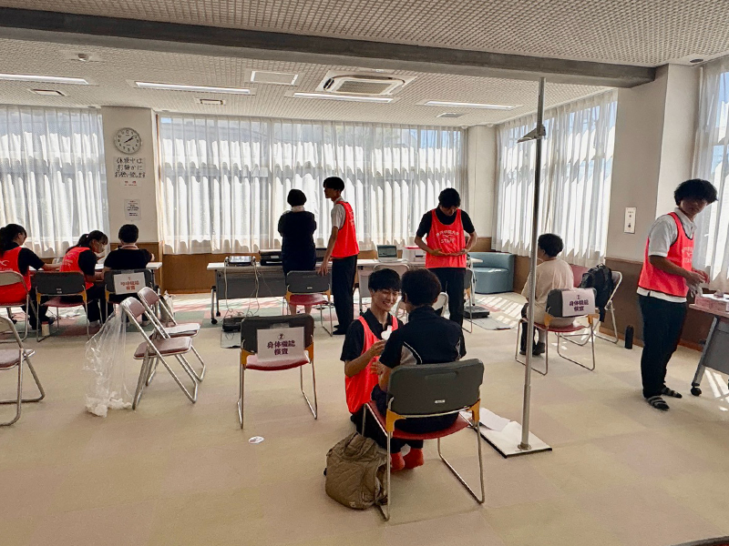 学部・学科の枠を超えて取り組んだ体力測定会