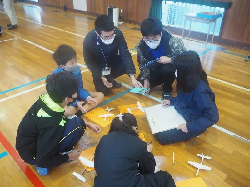 飛行時間の平均値計算の様子