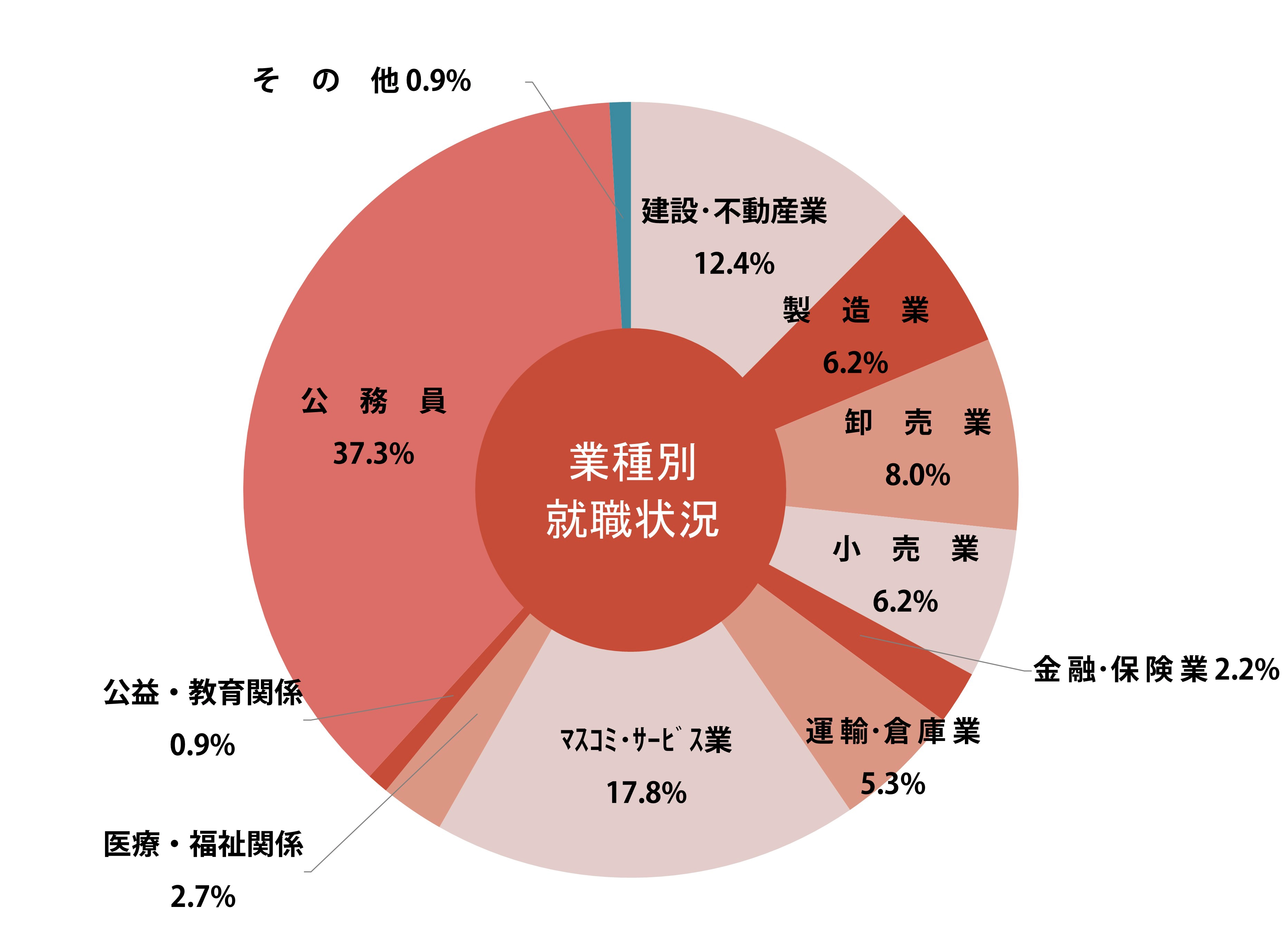 現代社会学部 就職状況グラフ