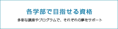 各部で目指せる資格