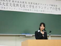 安田 淳美さん(後方支援、大学祭で物産展)