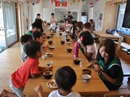A班 益城町木山仮設住宅で子ども支援