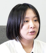 人文学部人文学科3年次生　手話サークル「結」代表　森　香奈子　さん