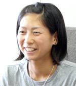 人文学部人文学科4年次生　テニス部　中西　未希子　さん