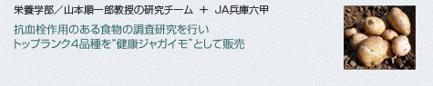 栄養学部／山本順一郎教授の研究チーム　＋　JA兵庫