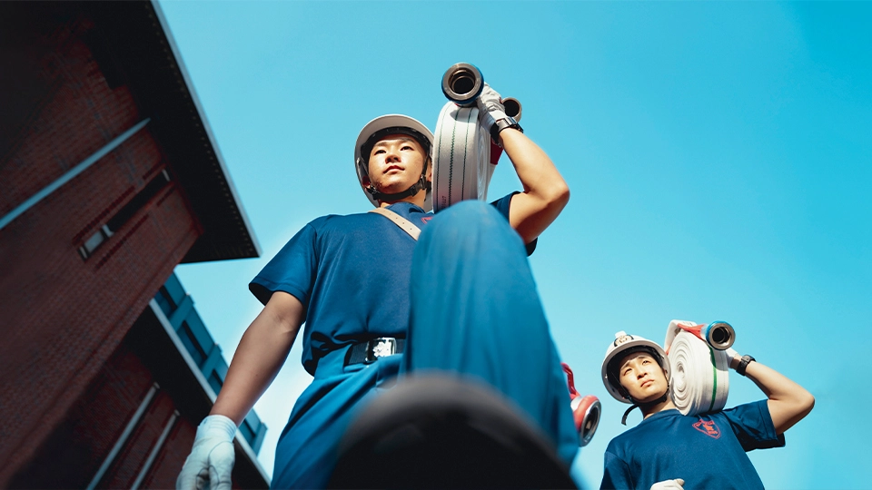 偶然、人の命に関わる場面に遭遇。身につけた力が救助につながった。