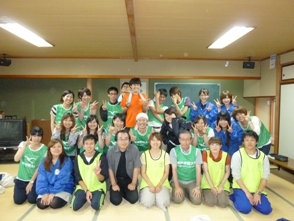 7月14日－15日　神戸学院大学のボランティア活動に東北福祉大学の学生が参加しました